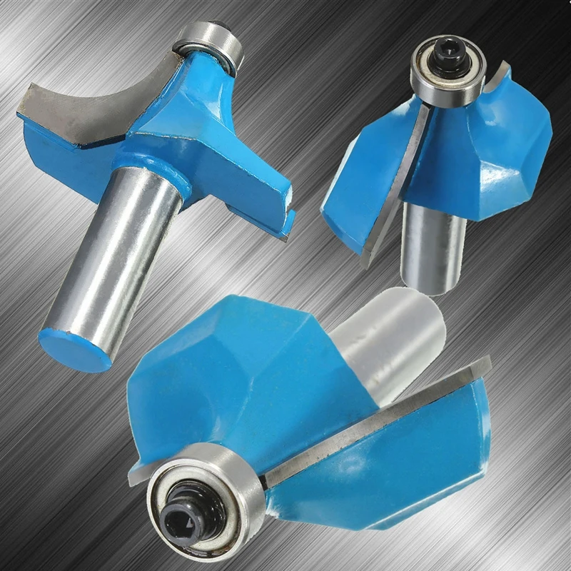 Круглый над фреза для отделки кромки бит 3/4 &quotРадиус 1/2&quot Хвостовик HSS и