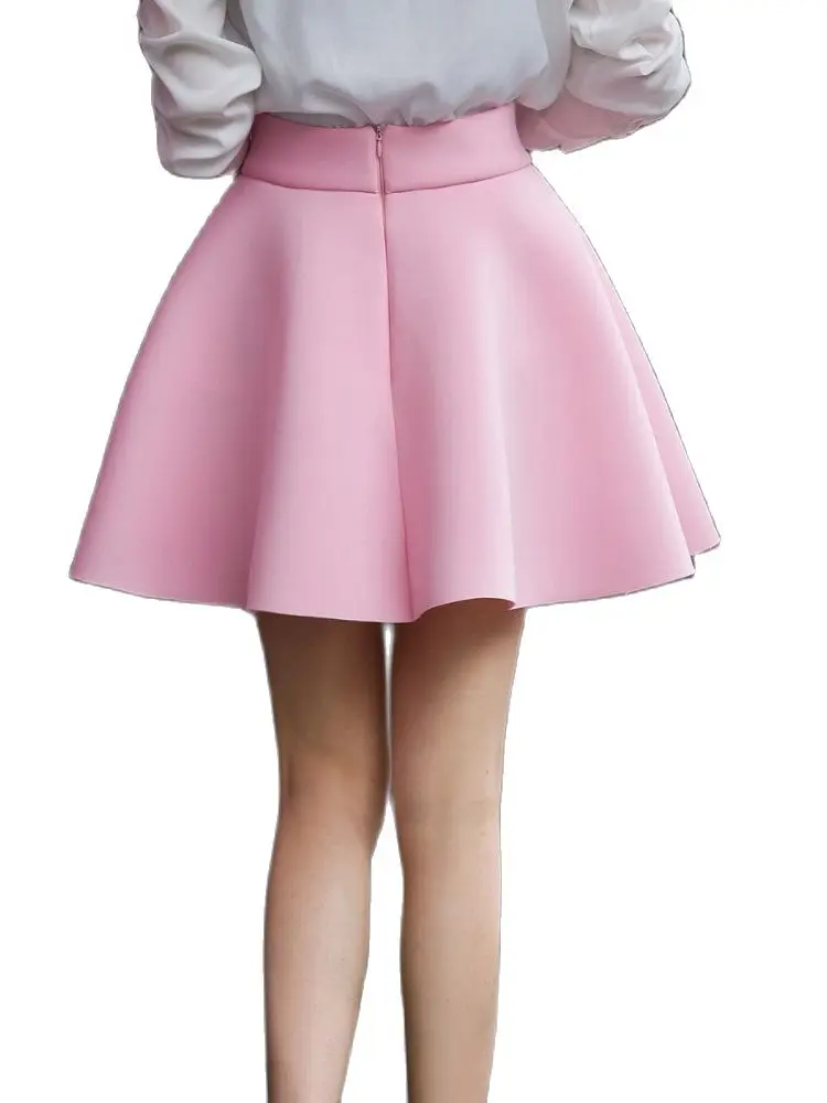 Юбка-пачка Женская однотонная с завышенной талией 0804-30