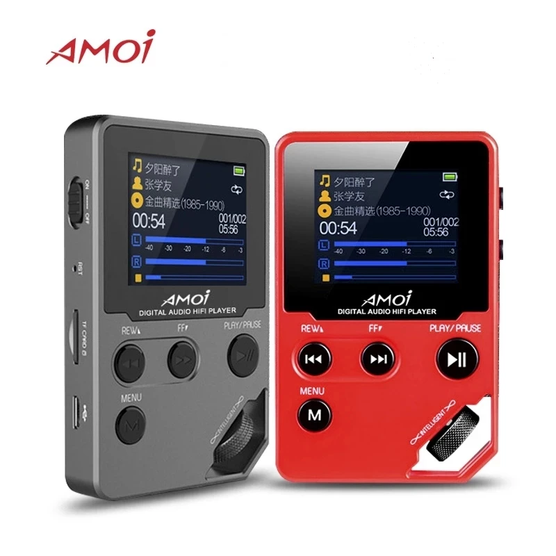 

Amoi C10 Hifi MP4 Music Player HD Lossless Mini Sports Jogging DAC Radio FM TF DSD Ebook Stereo Recorder Trackwheel Walkman