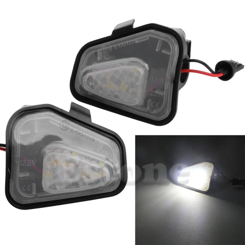 

2pcs New 18 LED Side Mirror Puddle Light Lamp For VW CC Passat Scirocco White