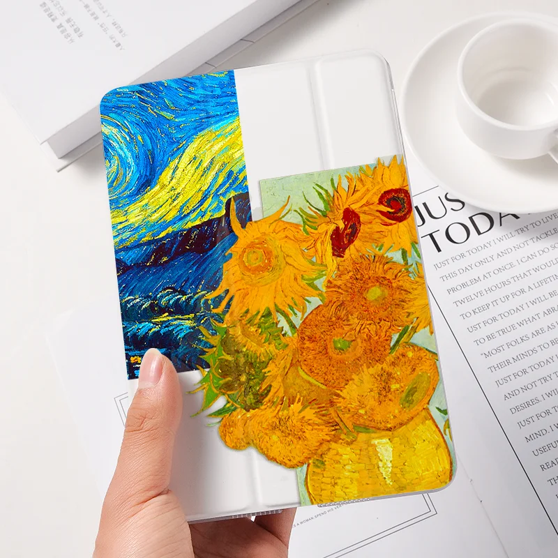 Чехол с подсолнухом Ван Гога для iPad ipad 7 го поколения звездное небо чехол из
