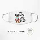 I Was Grumpy Long Before Mask, маска от пыли, ветрозащитная многоразовая маска смываемая маска для лица Mouth