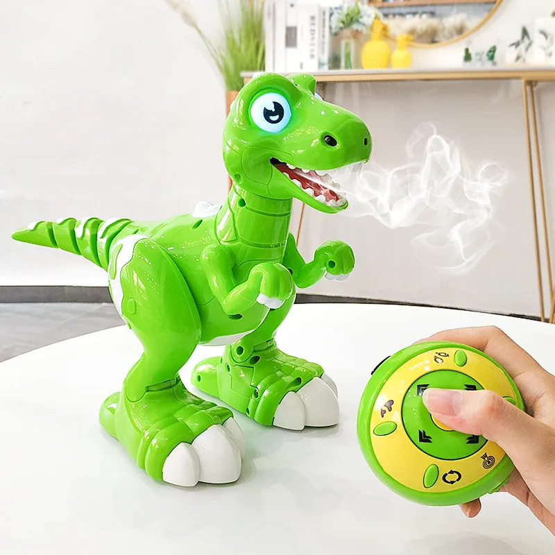 Динозавр RC тираннозавр рекс животное дистанционное управление звук Dinobot электрические ходячие Животные Игрушка музыкальный светильник-спрей детская игрушка