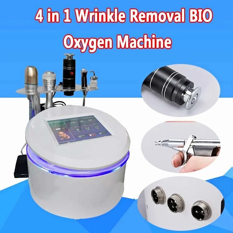 

4IN1 Radar Line Carving Tender Skin Lifting Bio Cavition Cold Hammer Oxygen Facial Deep Cleansing Oxygen Jet Peeling Machine