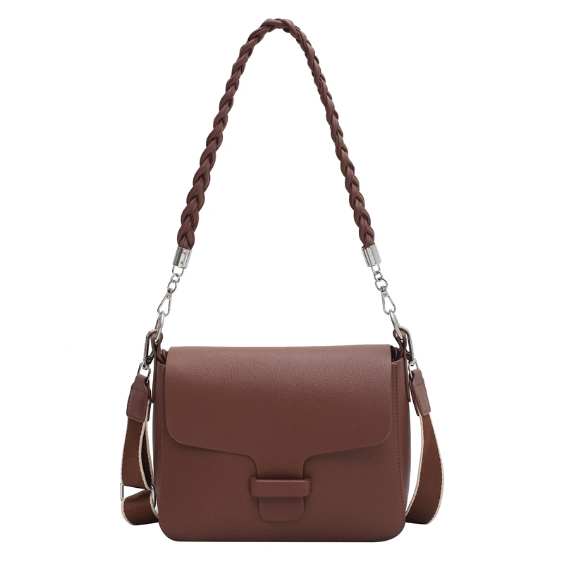 

Crossbody Vintage Square bag 2021 Fashion New Quality PU Leather Women's Designer Handbag High capacity Shoulder Messenger Bag