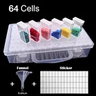 64 слота коробка для хранения алмазной вышивки крестиком аксессуары для алмазной вышивки пластиковый контейнер органайзер для бусин коробки