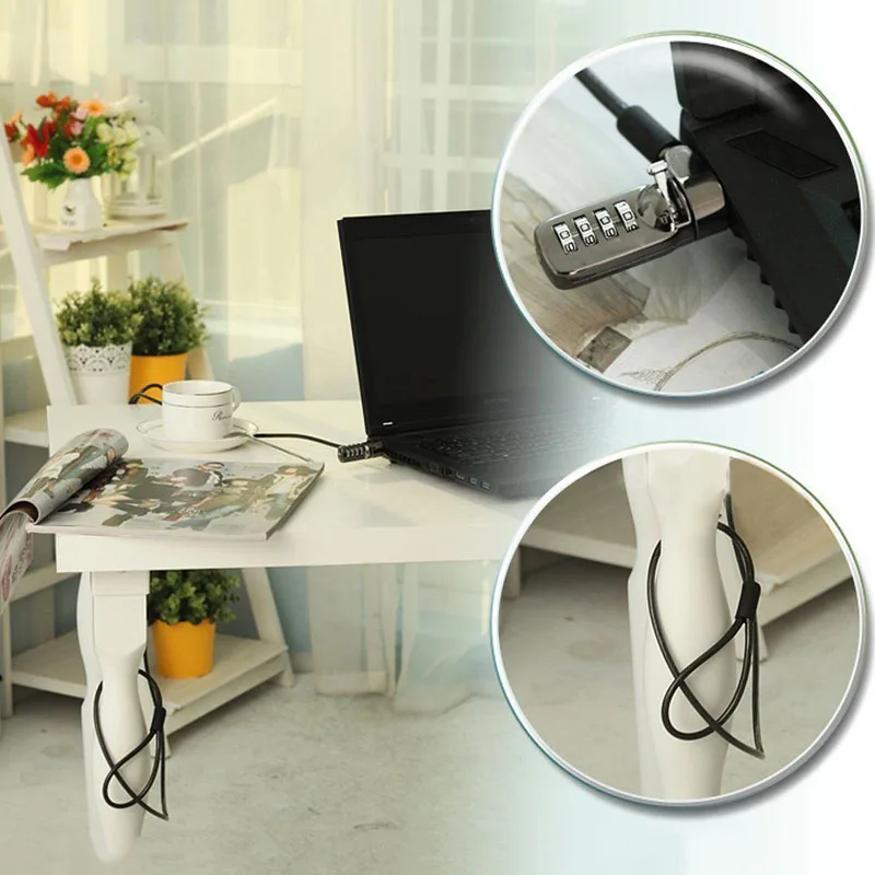 Anti-theft Laptop Security Code Lock Thick Cable Desktop Projector for Password Protection | Обустройство дома