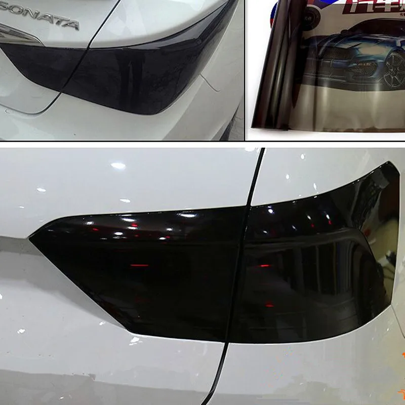 30cm x 100cm Auto Car Headlight Taillight Fog Light Vinyl Sticker For Lada niva kalina priora granta largus vaz samara |