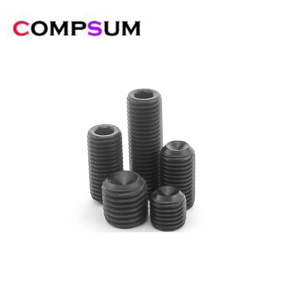 Болты винтовые шестигранные черные из нержавеющей стали Compsum Din916 12 9|Винты| |
