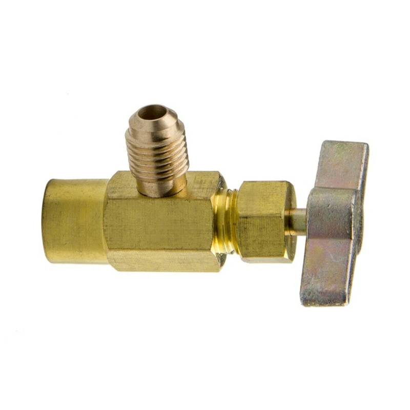 R-134a R-134 AC Refrigerant Gold Brass Can Tap Dispensing 1/2ACME Thread Valve | Автомобили и мотоциклы
