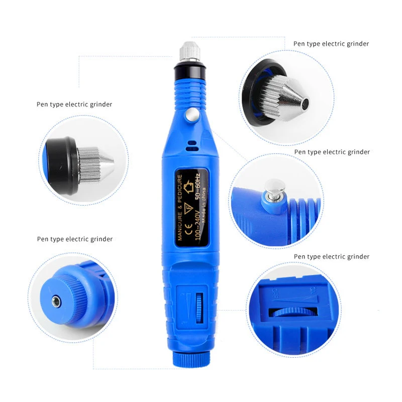 Аппарат для маникюра и педикюра DIOZO электрическая мини дрель