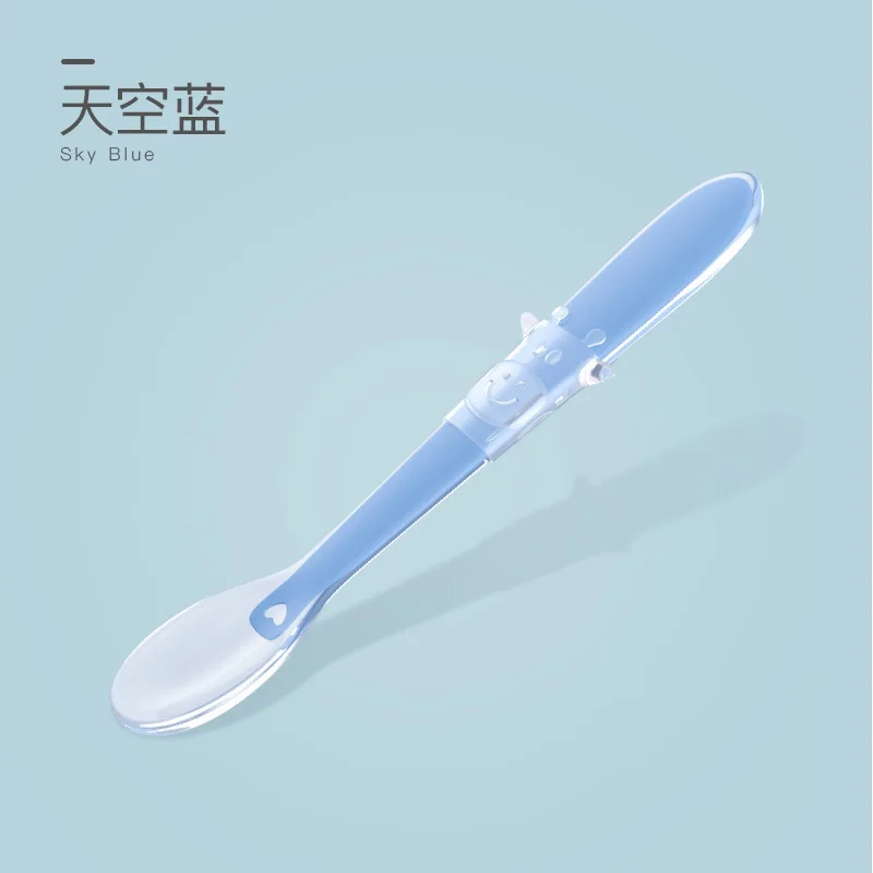 Портативная посуда Детская развивающая Мягкая ложка для обучения еде