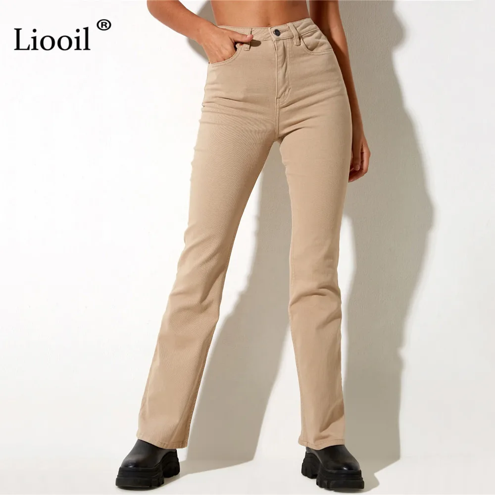

Streetwear Cotton Skinny Jean Pants Woman High Waist Sexy Denim Trousers Autumn 2021 New Khaki Straight Leg Stretch Jeans Pants