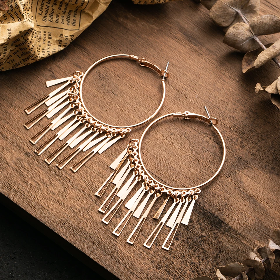 Винтажные висячие серьги подвески с кисточками в стиле бохо для женщин женские