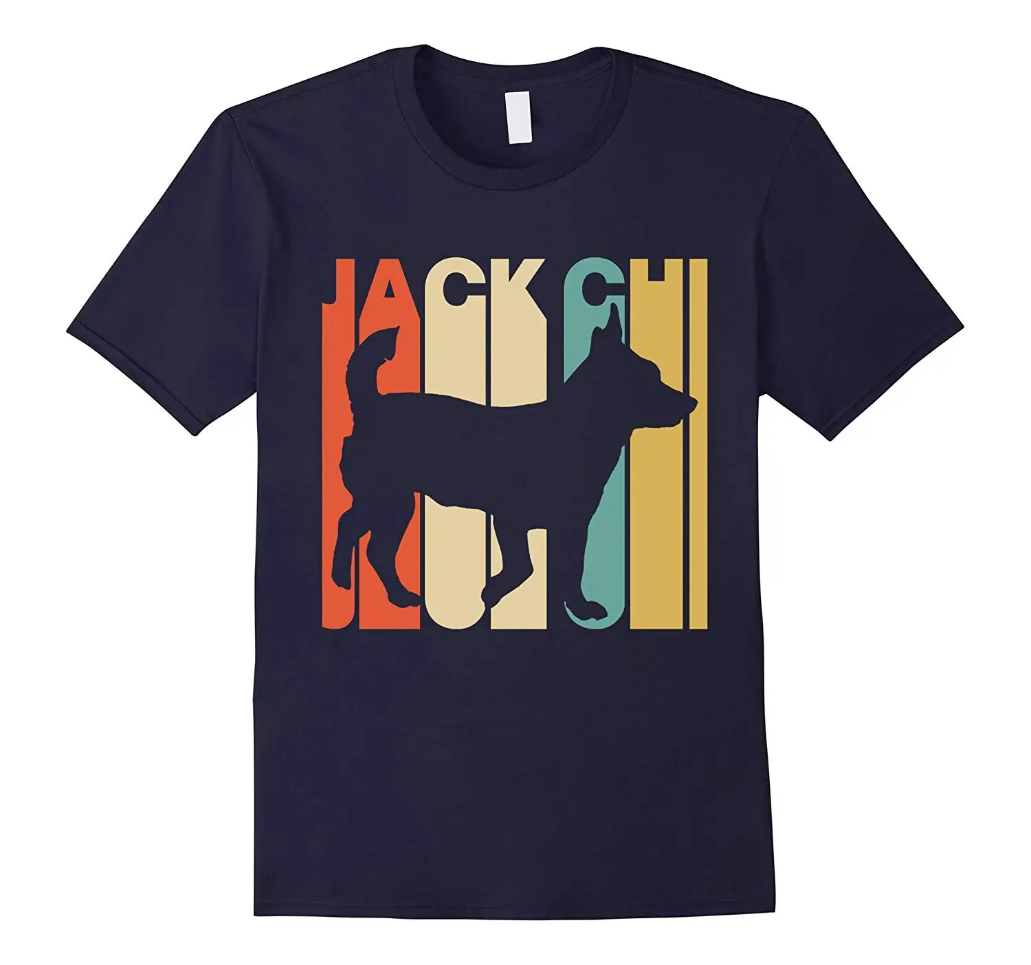 

Футболка в винтажном стиле с изображением собаки Джека Чи Летняя хлопковая футболка с коротким рукавом и круглым вырезом, унисекс, Новинка