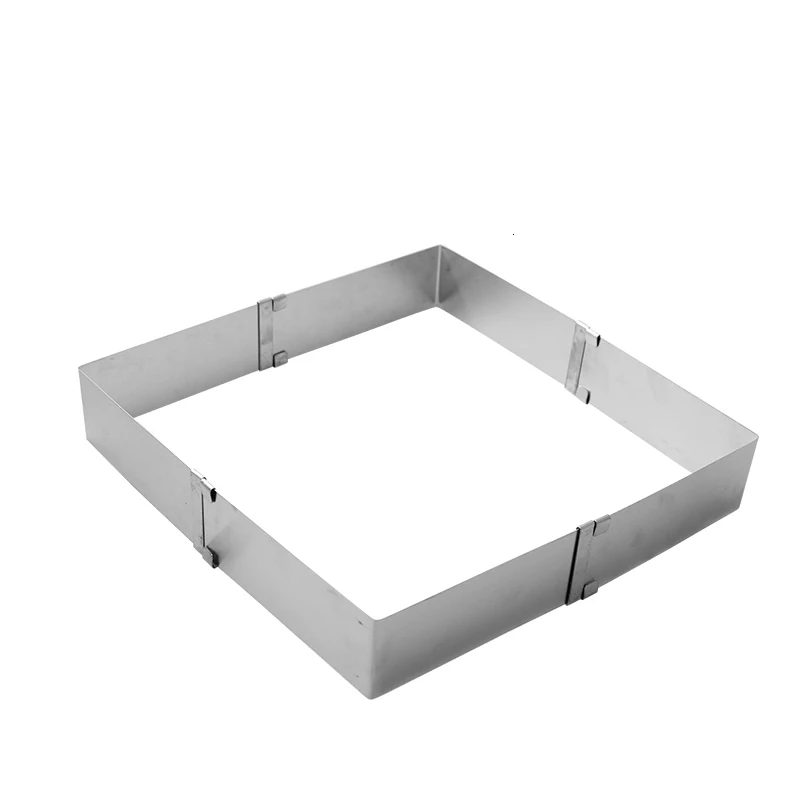 Delidge 2 шт./компл. Нержавеющая сталь регулируемый торт мусс кольцо 3D круглые& квадратная форма для выпечки торта украшения выпечки инструменты