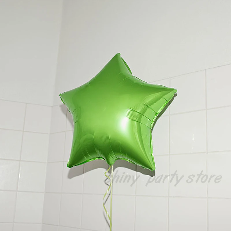 18-дюймовый воздушный шар из алюминиевой фольги в форме звезды однотонные