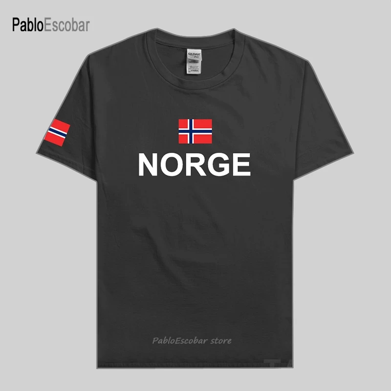 Норвежская Norge мужские футболки модные национальной команды хлопковая футболка