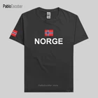 Норвежская Norge мужские футболки, модные футболки, футболки национальной команды, хлопковая футболка для встреч, фитнеса, спортзалов, одежда, футболки с флагом страны