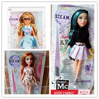 28cm genuine project mc2 core doll glass eyes dress up doll plastic dolls christmas gift doll toys for children girls