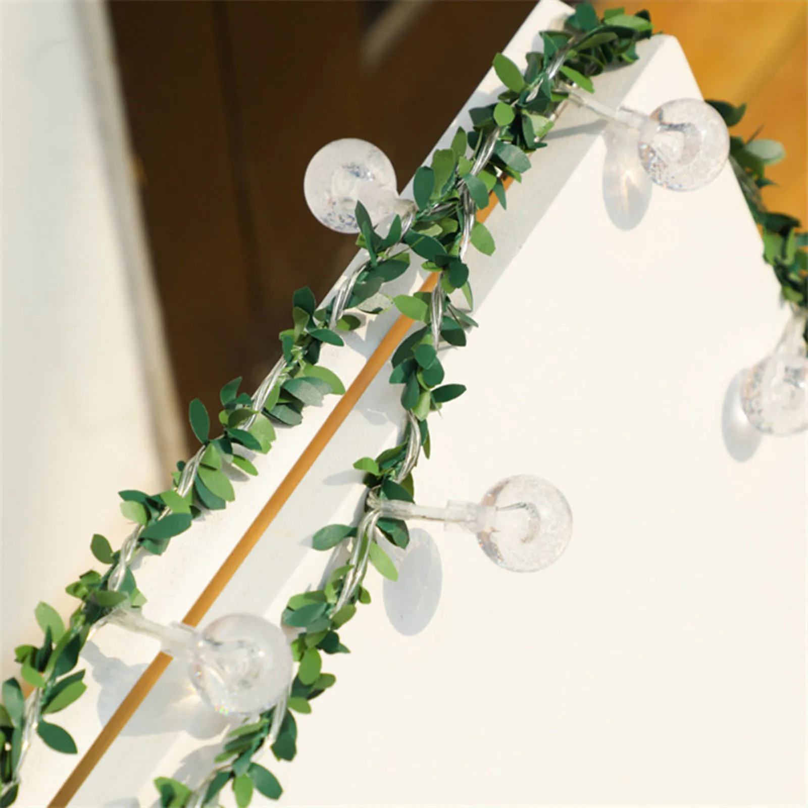 Fairy Lights String Monstera Leaf Festoon Wedding Party Decoration Christmas New Year's Decor Curtain Lamp Ball Chain | Дом и сад