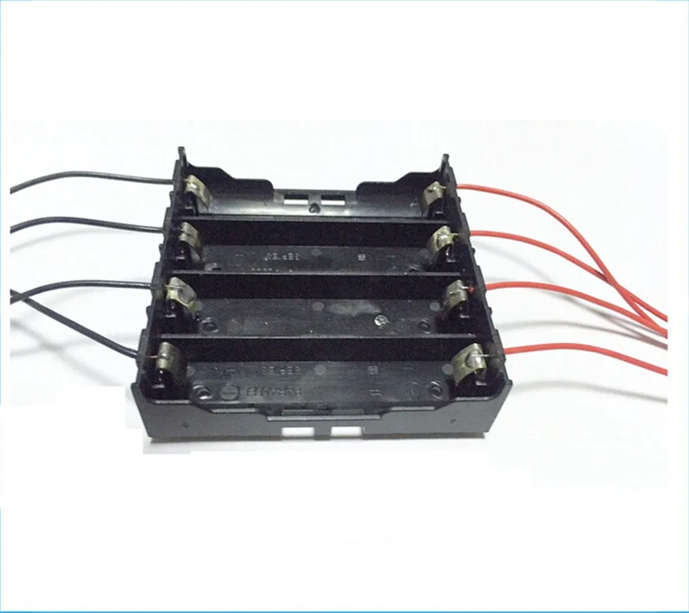 Новый черный пластиковый чехол для аккумулятора 18650 DIY хранения 1/2/3/4x18650