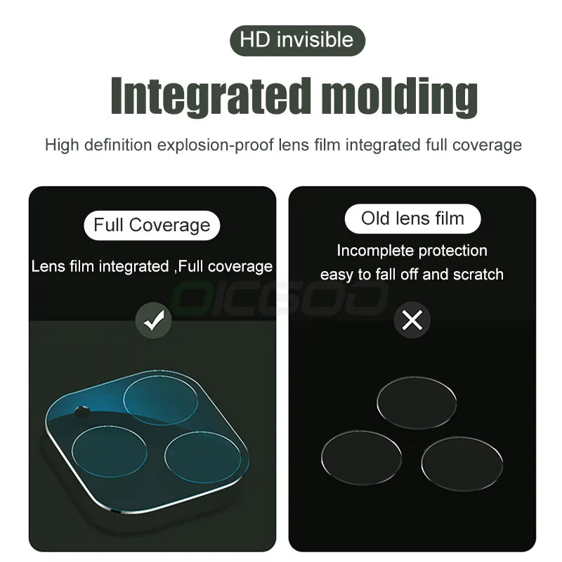 

2PCS Camera Lens Tempered Glass For iPhone 11 12 Pro XS Max X XR Screen Protector On For iPhone 11 7 8 6 6S Plus SE Camera Glass