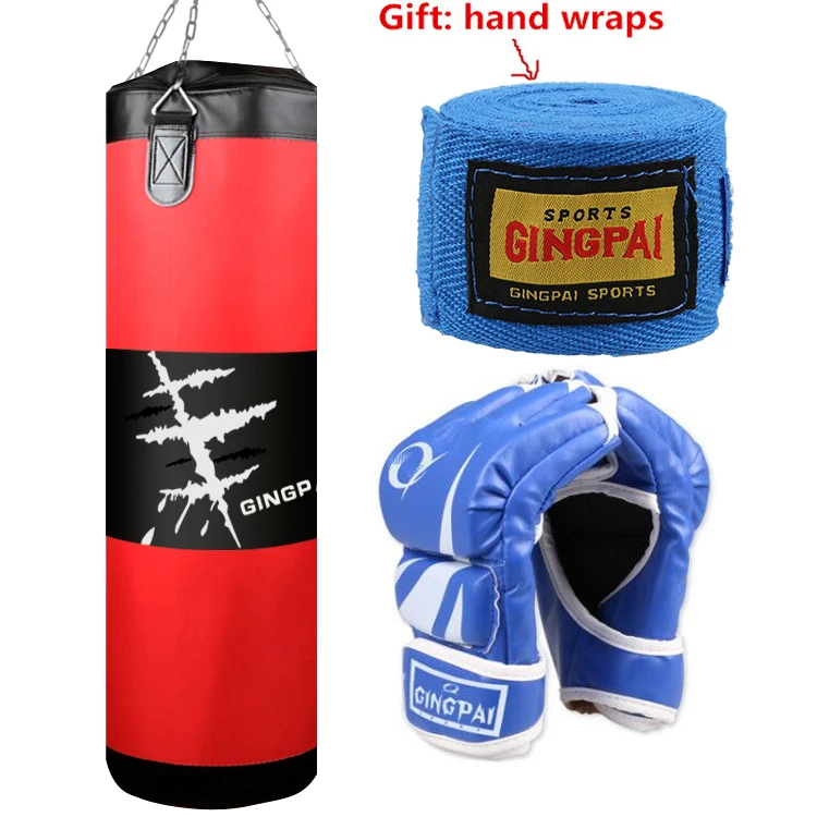 High Quality MMA Sandbags Boxing Series / sand bags (Empty Bag)100cm /Boxing Gloves Punching Bags Hand Wraps | Спорт и развлечения