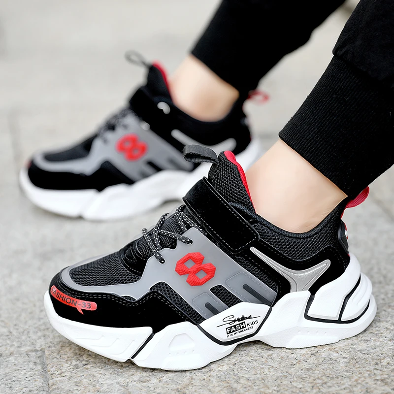 

Children Breathable Casual Running Sneakers Kids Lightweight Non-slip Sport Shoe Platform Boys Mesh Comfortable Walking Shoes