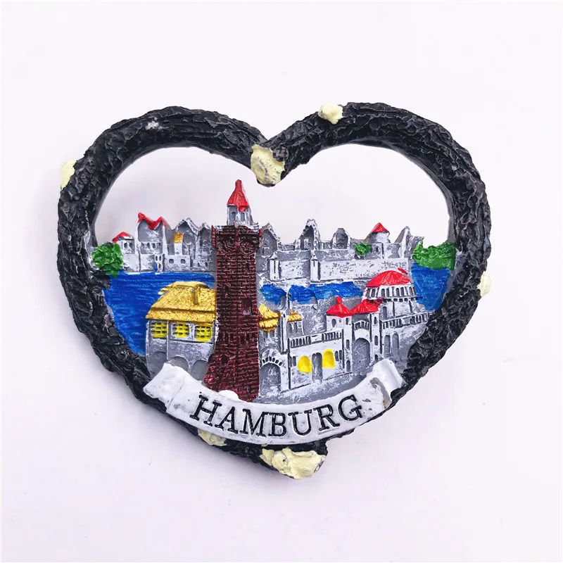 Сувенирный плоский магнит на холодильник из Испания Мадрид Люксембург Австрия