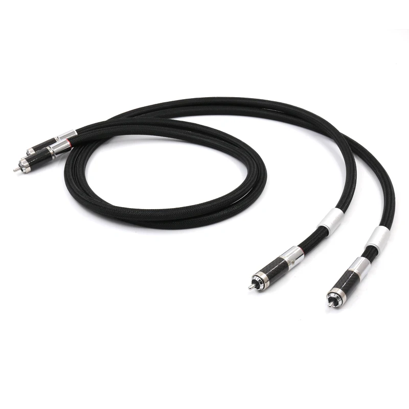 Высококачественный аудиокабель RCA серии Lineflux Furutech с разъемом из углеродного