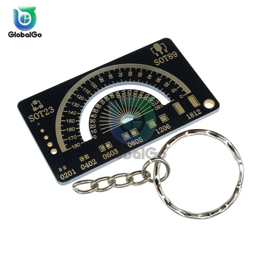 4 см многофункциональная измерительная линейка PCB инженерная с брелоком