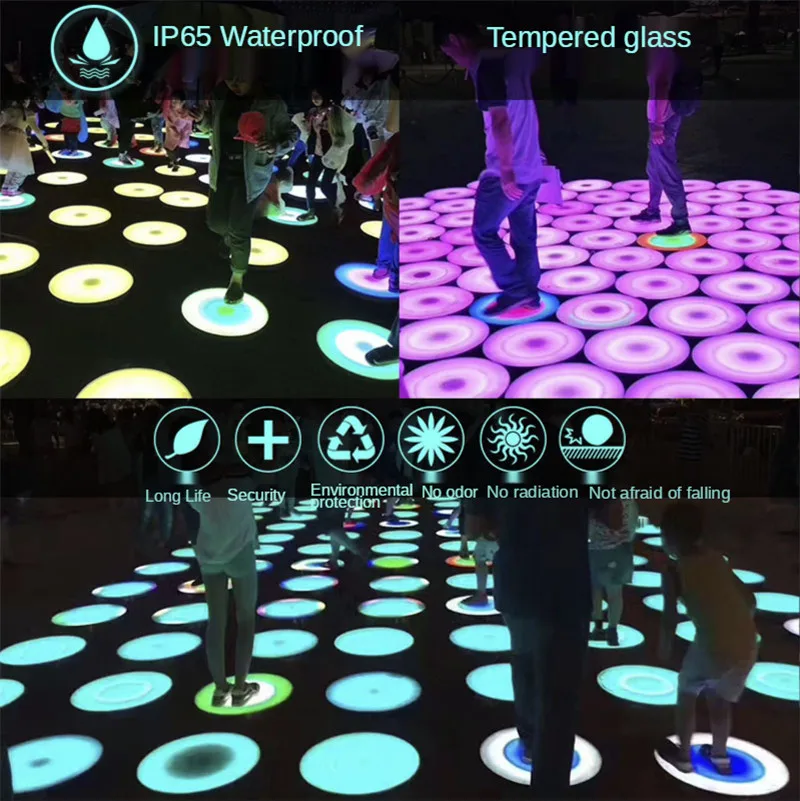 Фонари светодиодная подсветка пол наружный Круглый подземный светильник