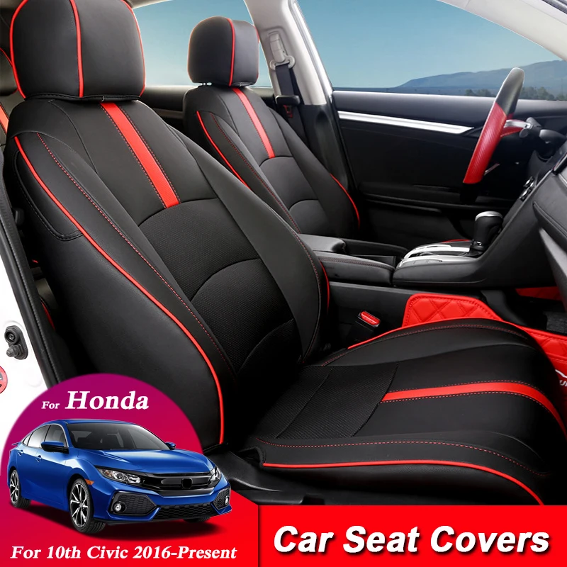 Набор чехлов для автомобильных сидений кожаные чехлы Honda 10th Civic 2016 года