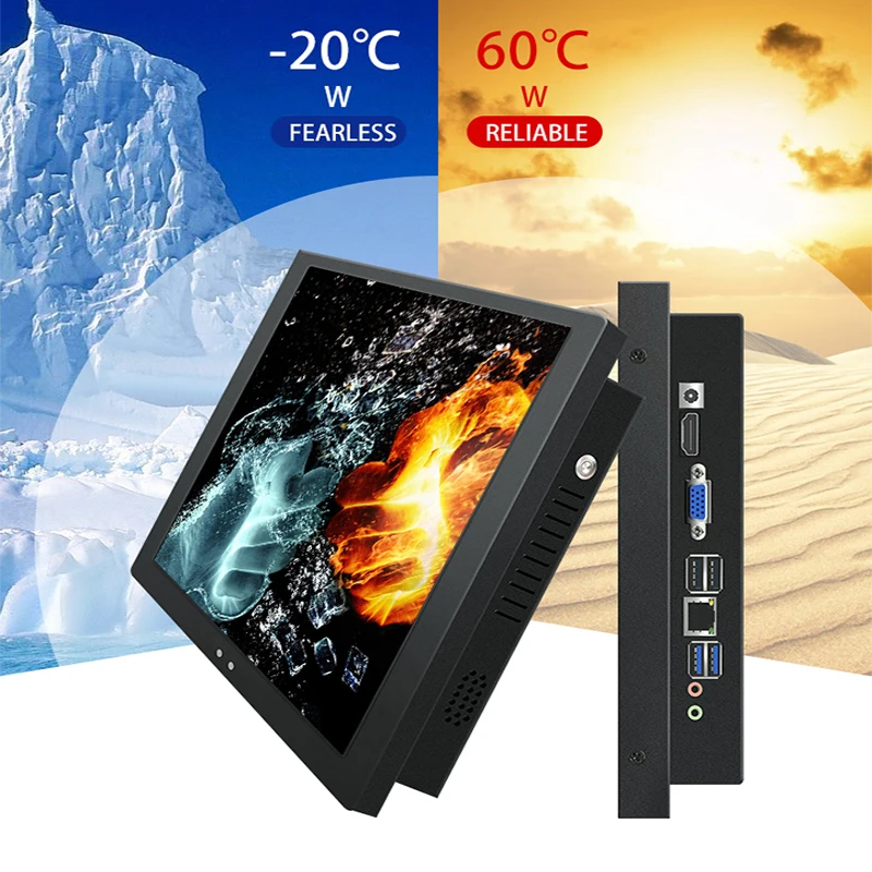 Billig 14 15,6 17,3 18,5 21,5 23,6 19 Zoll Industrie Tablet PC Core I3 Bulit-in Wifi Win10 Linux 232 Com Widerstand Touchscreen