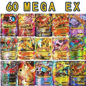 60pcs Mega EX Pokemon Cards Box Display English Version Pokémon Shining
Cards Playing Game Collection Booster Kids Toy Gift