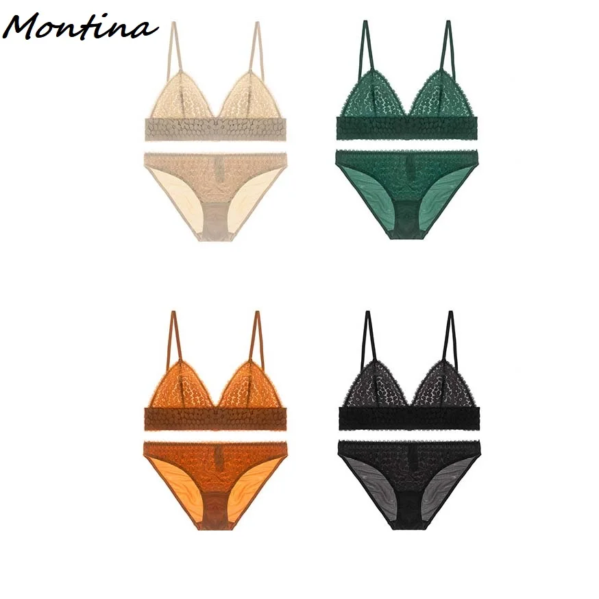 Кружевное нижнее белье Женский комплект из бюстгальтера и трусиков желтое синее