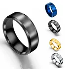 Мужское классическое кольцо JIOROMY 8 мм из нержавеющей стали 316L, ювелирные изделия, обручальное кольцо для мужчин, 2020