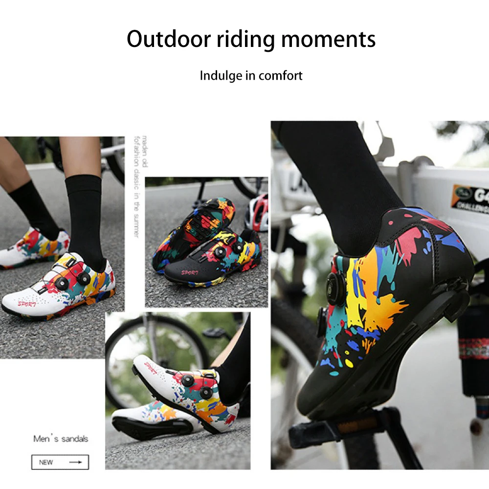 

Men Cycling Sneakers MTB Flat Shoes Specialized Women SPD Racing Trek Bike Footwear Male Mountain Freestyle Bicycle Shoes Road