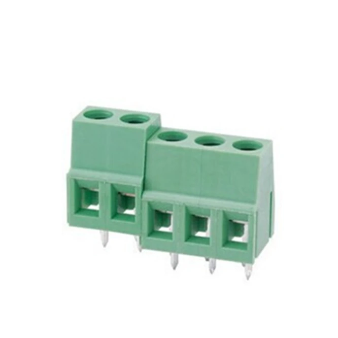 50 шт EX128V 5.0/500v 5. 08 2 полюса 3 5 мм Шаг E XUN 300VAC 10A PCB крепление винтовой клеммы медный