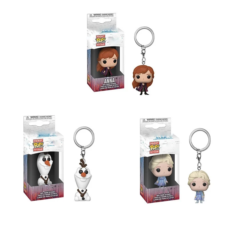 Funko поп ПВХ мультфильм фильм Модель Куклы Фигурки брелки принцесса Анна и Эльза