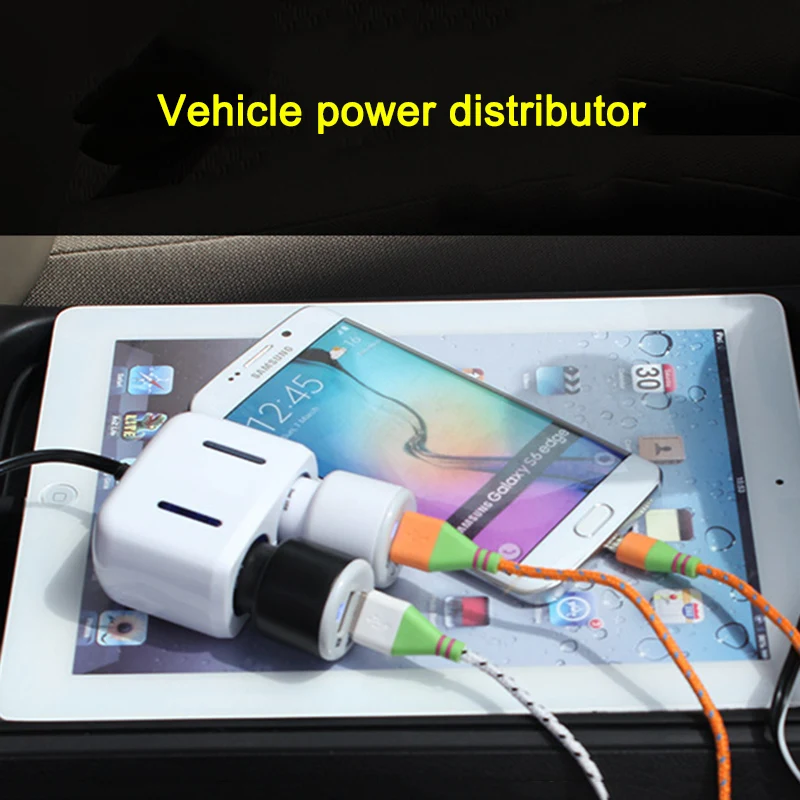 12/24V 2 Way розетки Зарядное устройство адаптер розетка для автомобильного