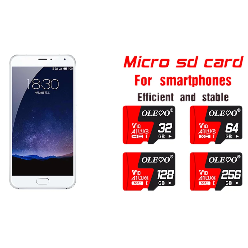 Micro SD карта памяти класс 10 256 ГБ 512 128 64 | Компьютеры и офис
