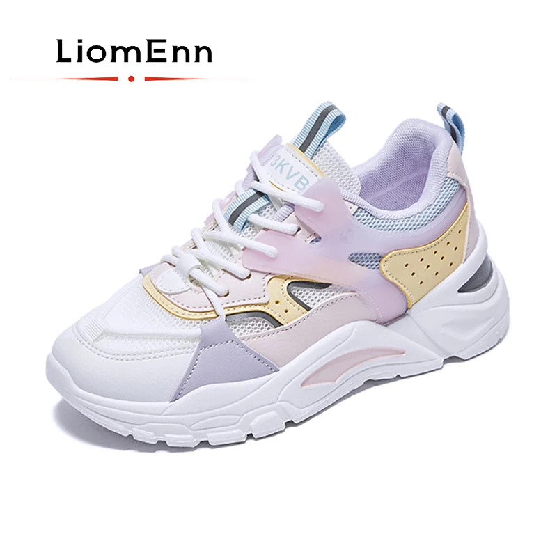 

Женские массивные кроссовки 2021, модные летние кроссовки на платформе, женская спортивная обувь для бега, кроссовки для тенниса, женские кро...