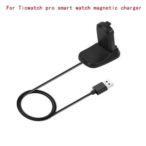 A Сменное магнитное зарядное устройство USB для Ticwatch Pro/S/E смарт-браслет часы зарядка кабель для быстрой зарядки браслет адаптер док-станции - Цвет: A