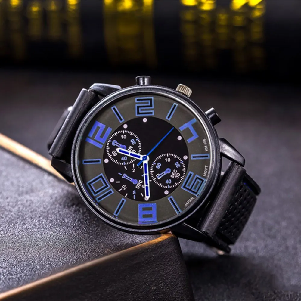

Fashion Men Luxury Stainless Steel Quartz Sport Watch Drop shipping