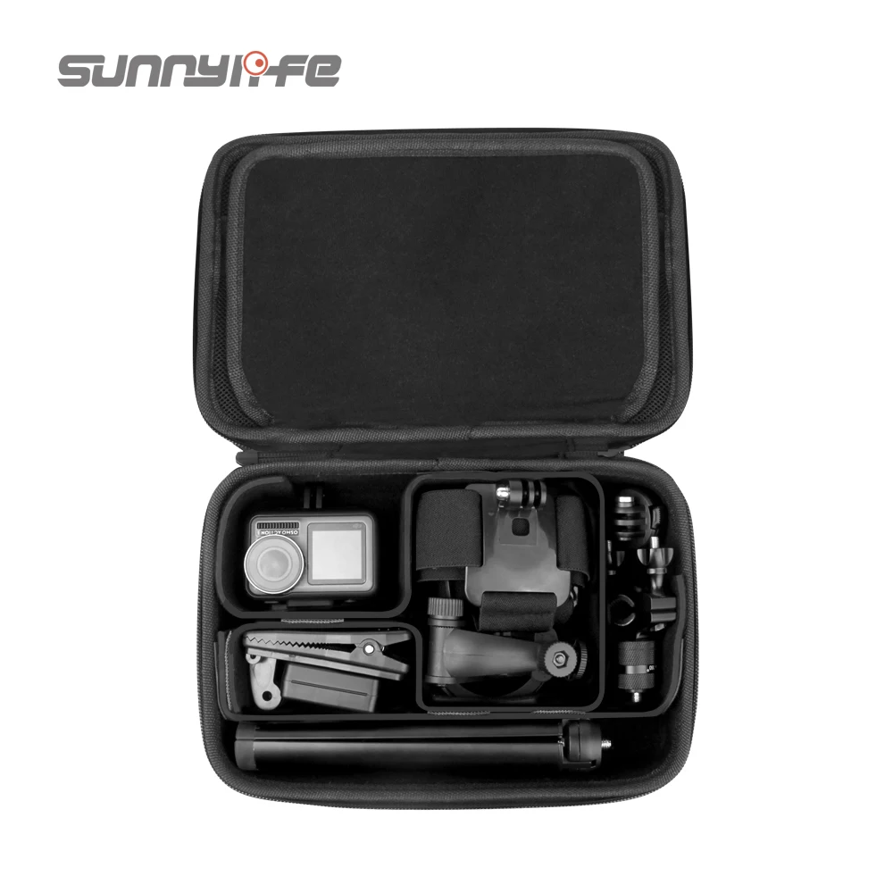 Сумка для хранения из ПУ кожи Sunnylife чехол переноски карманной камеры OSMO ACTION/GoPro/SJCAM