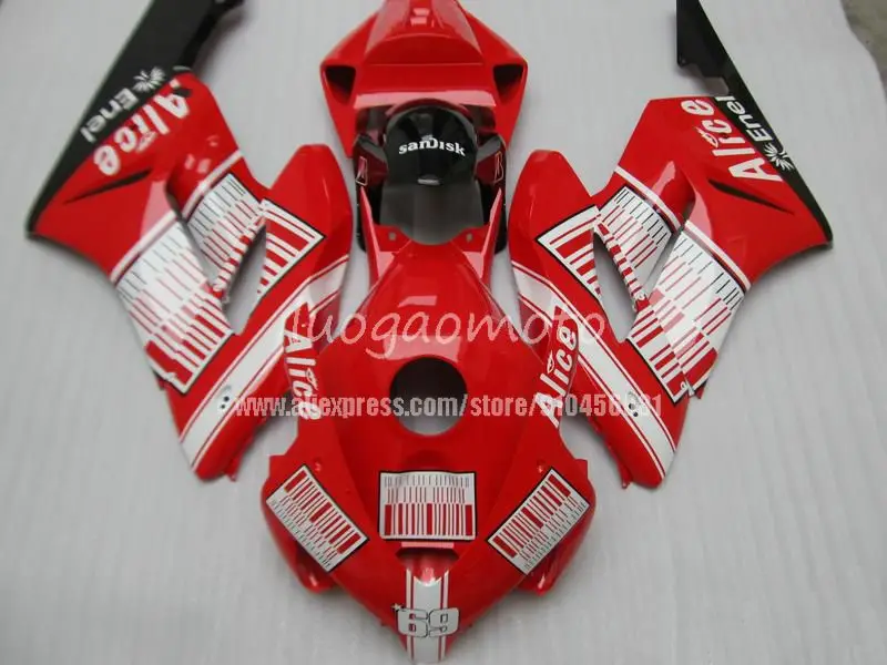 

Красный комплект обтекателей HONDA CBR1000 2004 2005 2006 2007 Инжекционный обтекатель коровки CBR1000 04 05 06 07 Кузов мотоцикла #7ZYW3