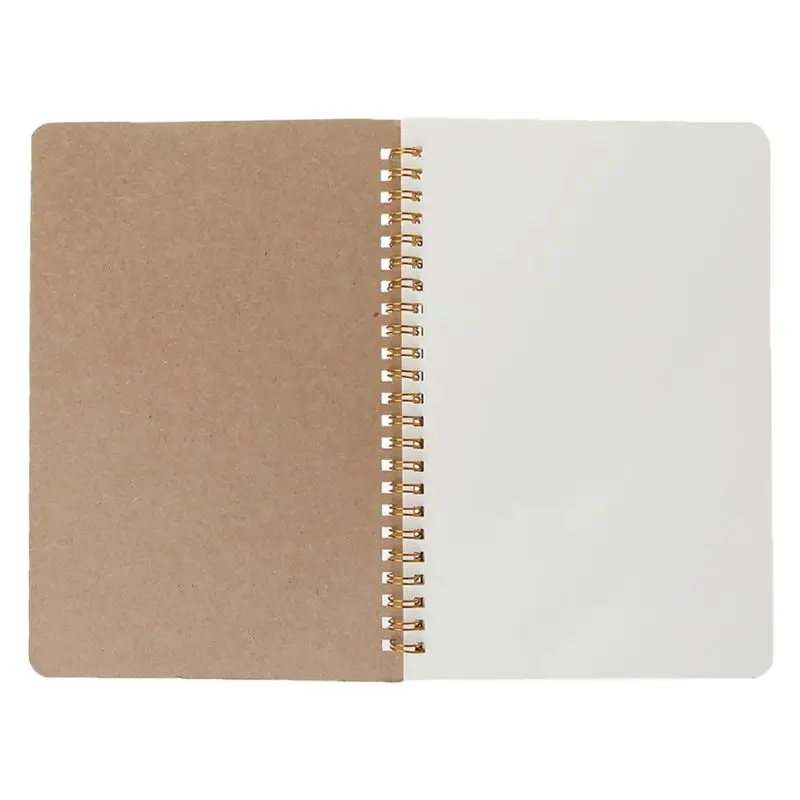 A5 Bullet Notebook Kraft Dot Grid Time менеджмент пустая книга спиральный журнал еженедельная