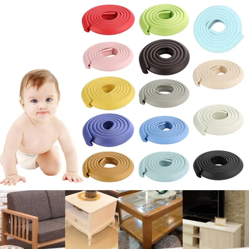 

2m Baby Safety Corner Desk Guard Rubber Table Protection Kids L Shaped Soft Edge